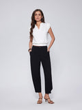 Vinova Womens Barrel Pants Stretchy High Waisted Wide Leg Work Pants Business Casual Outfits 2025