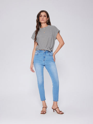 High-rise skinny jeans