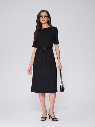 Belted Midi Dress