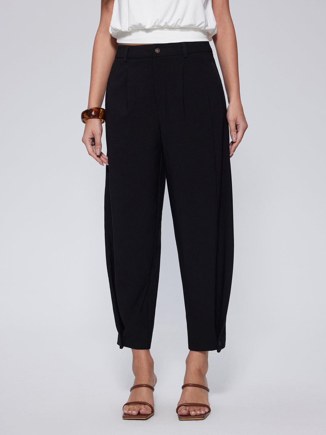 Pleated Front Trousers