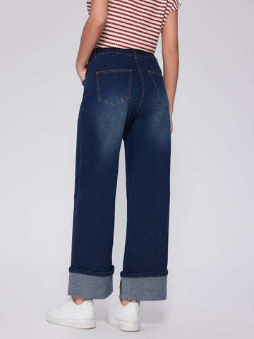 Cropped Wide-Leg Jeans