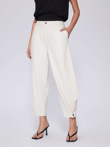 Barrel Stretchy High Waisted Wide Leg Work Pants